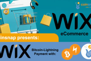 Coinsnap Bitcoin-Lightning Zahlung jetzt auch für WIX