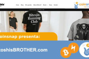 SatoshisBROTHER.com utilizza il plugin Coinsnap per Shopify per i pagamenti in Bitcoin